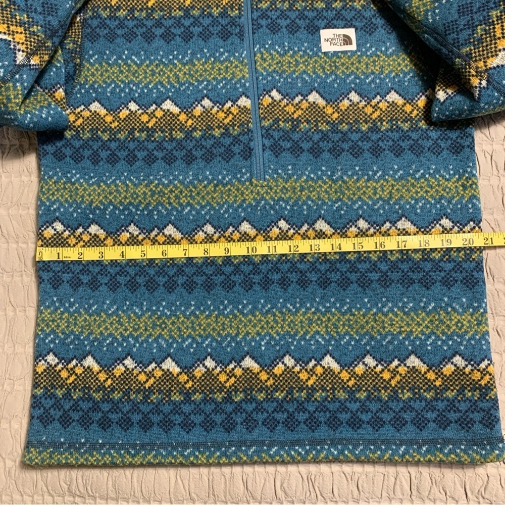 The North Face Men's 1/2 Zip Fair Isle Pullover Jacket SZ M Aztec Print - Picture 12 of 14